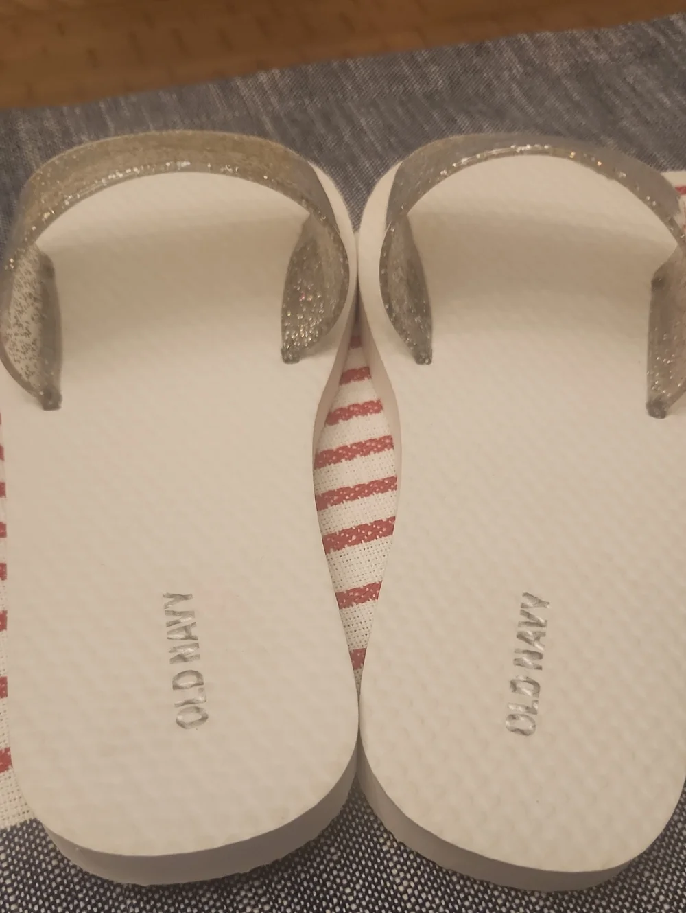 NWT Old Navy Girl's Glitter Slide Sandals